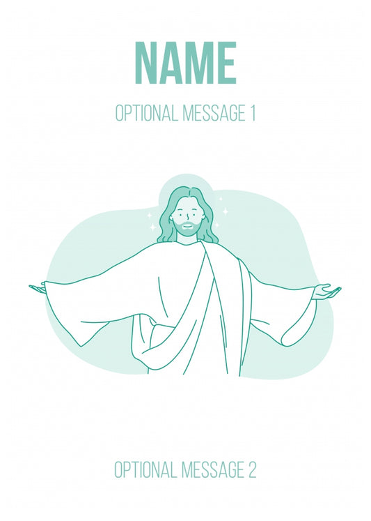 Personalised Religious Cards - God Welcomes You