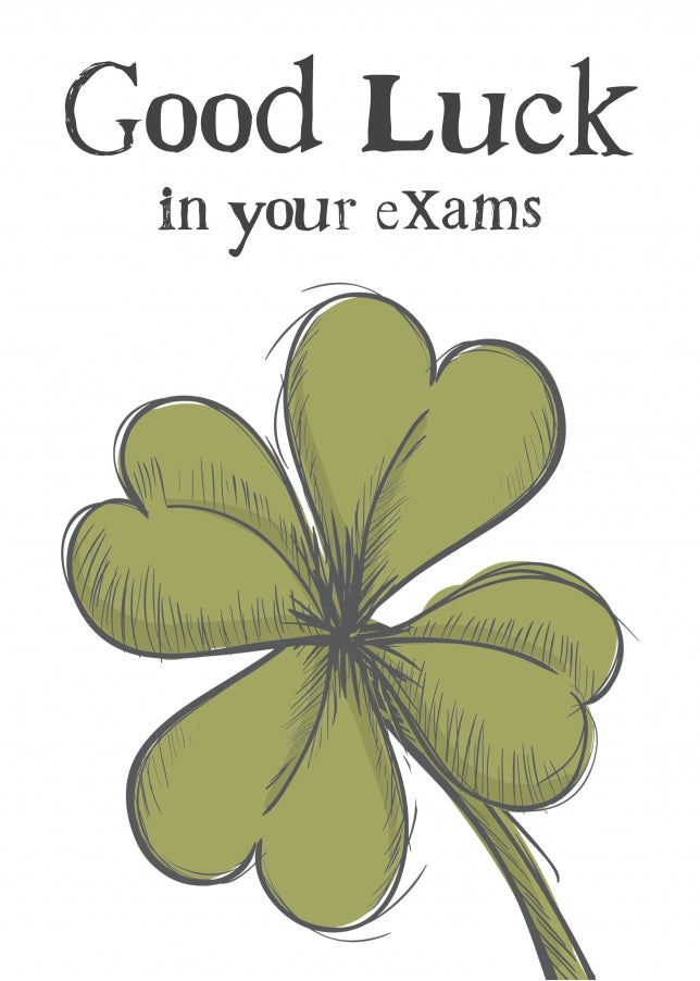 Good Luck in Your Exams Card for Student - SATS GCSE Uni - You Got This!