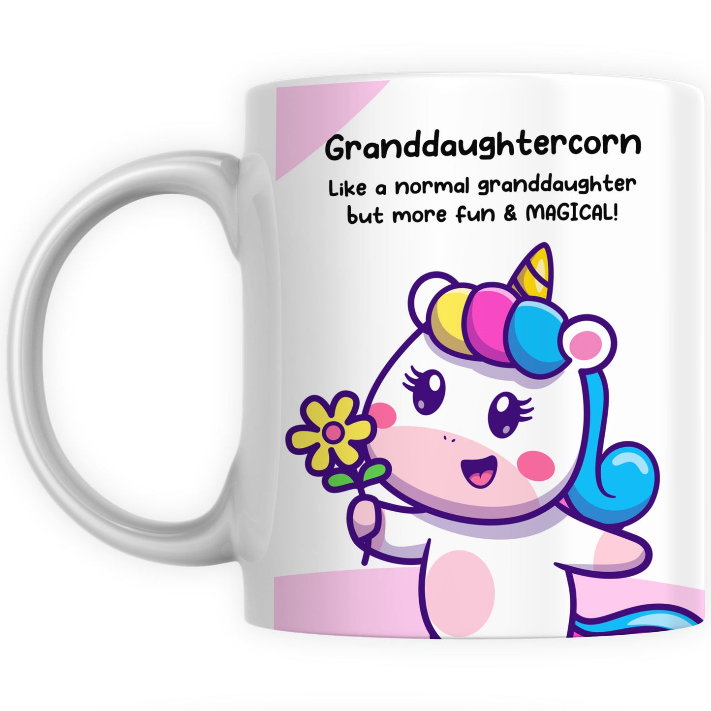 Personalised Granddaughtercorn Coffee Mug Gift - Unicorn Granddaughter Gifts