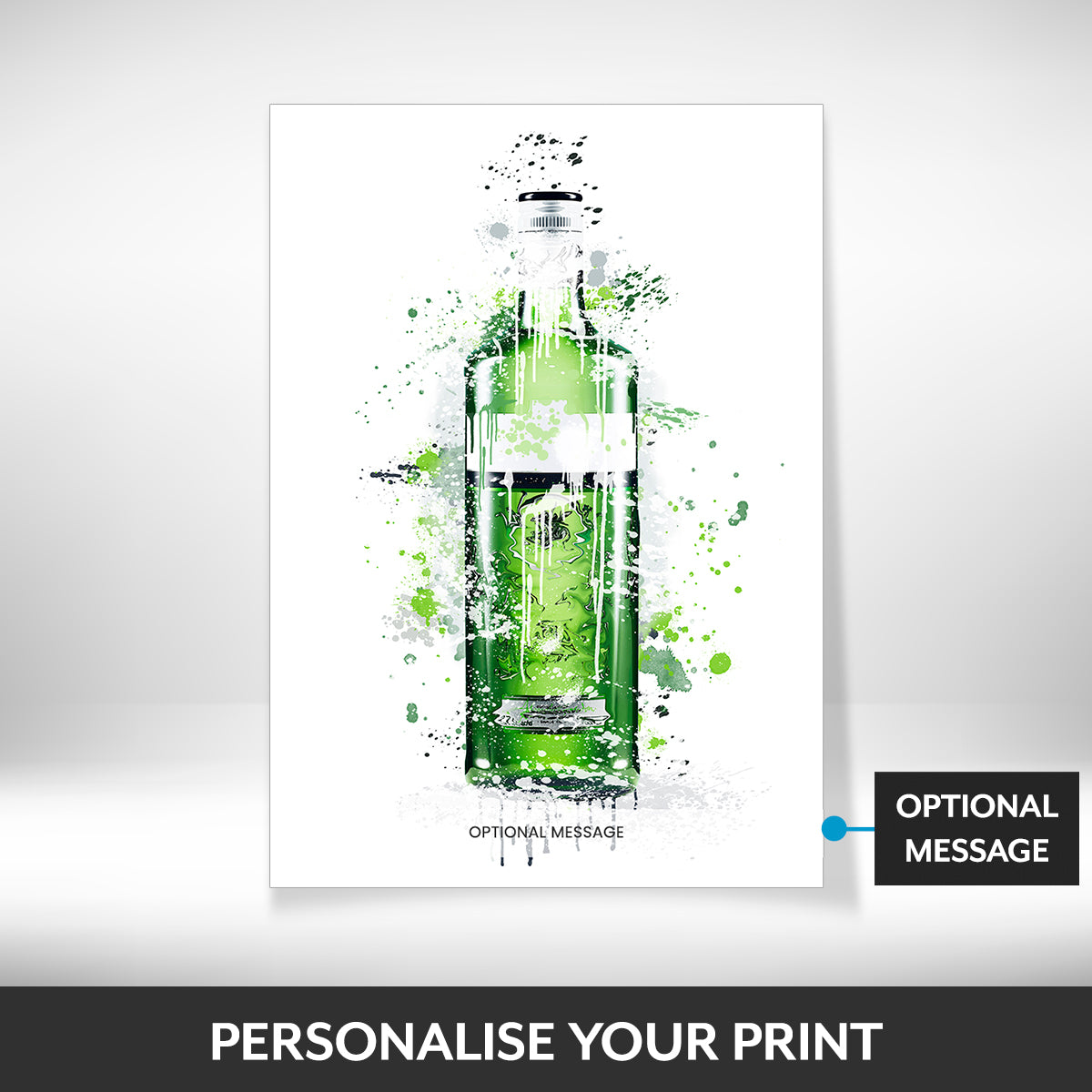 What can be personalised on this pictures for dining room walls