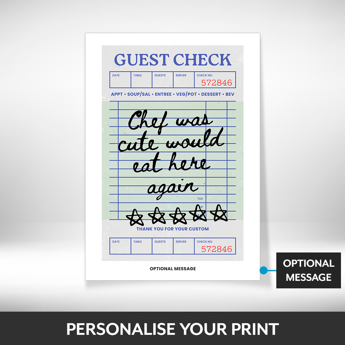 What can be personalised on this pictures for kitchen walls