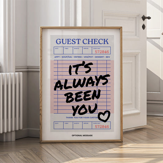 Personalised Living Room Art - It's Always Been You - {VARIATION}