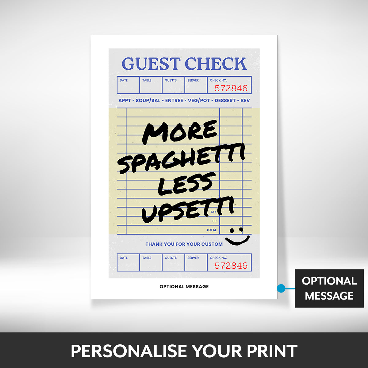 What can be personalised on this pictures for kitchen walls