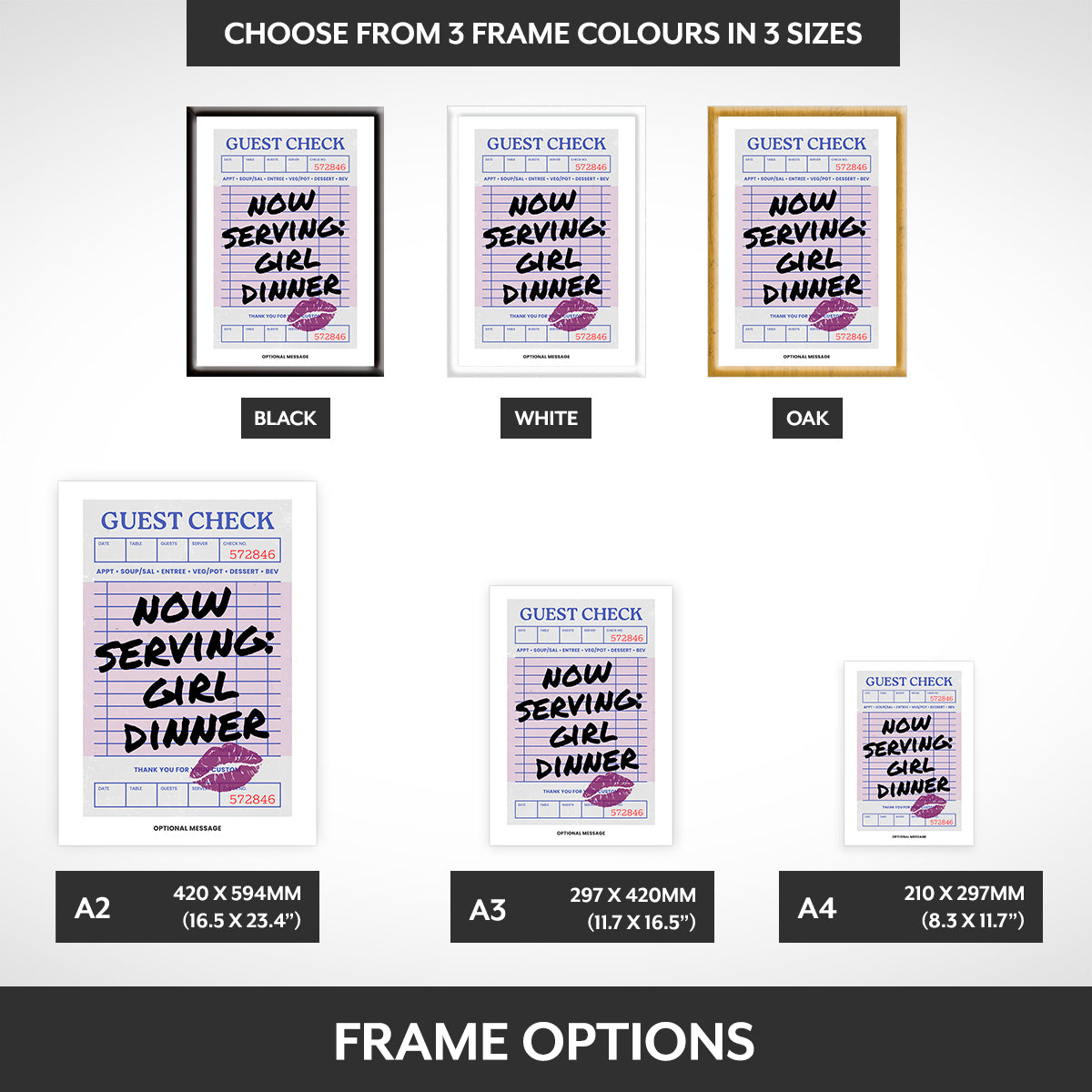 Frame options