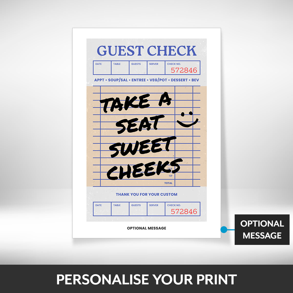 What can be personalised on this pictures for bathroom walls