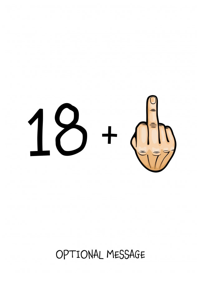 Happy 19th Birthday Card - 18 Plus 1