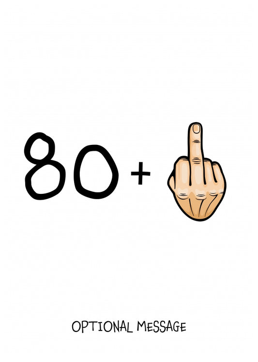 Happy 81st Birthday Card - 80 Plus 1