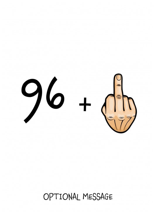 Happy 97th Birthday Card - 96 Plus 1