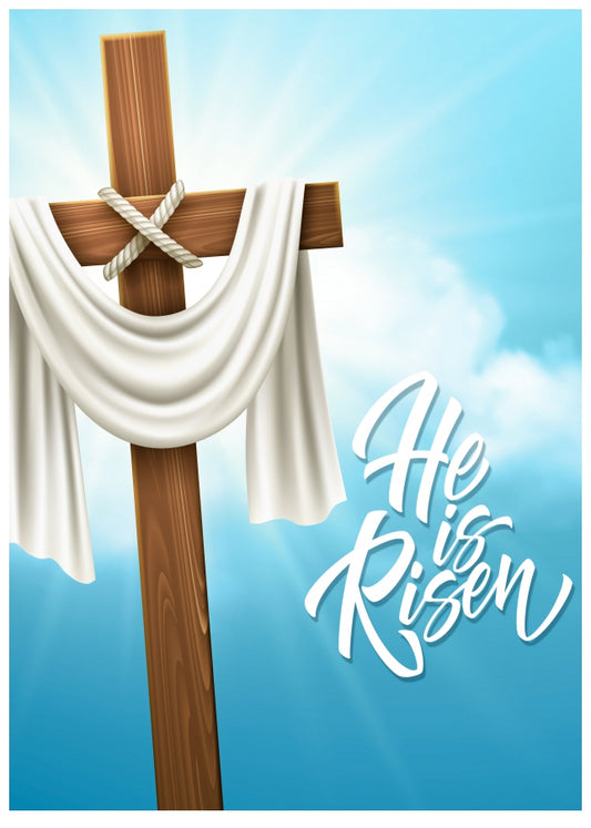 Religious Easter Card for Friends & Family | He is Risen