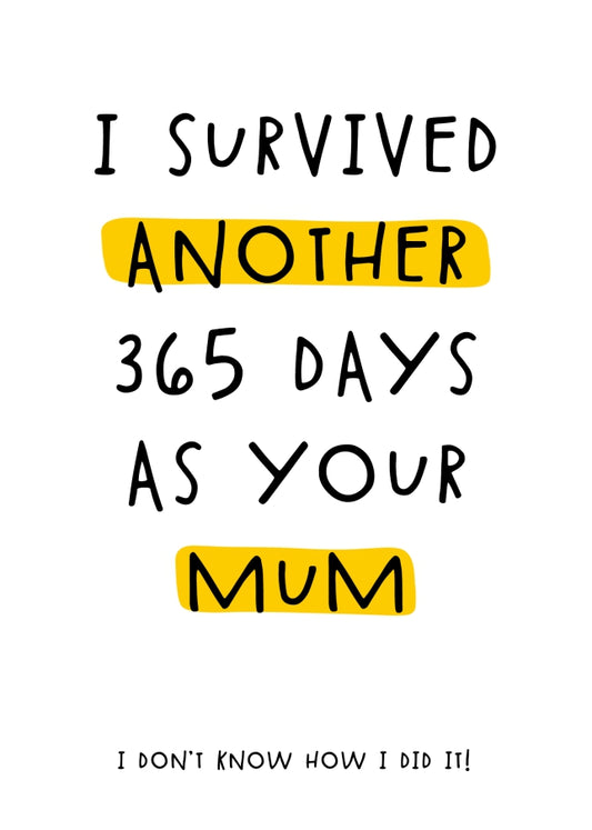 Sarcastic Birthday Card for Son or Funny Birthday Card for Daughter