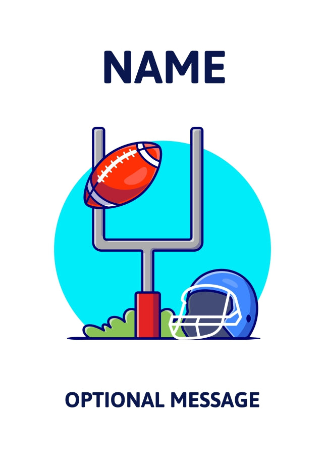 American Football Greetings Card