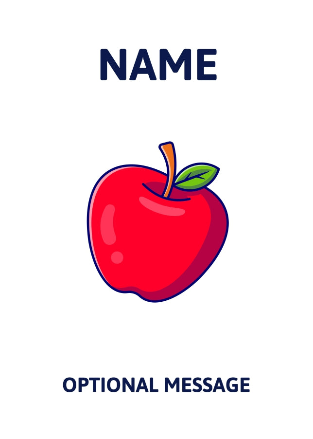 Apple for the Teacher Greetings Card