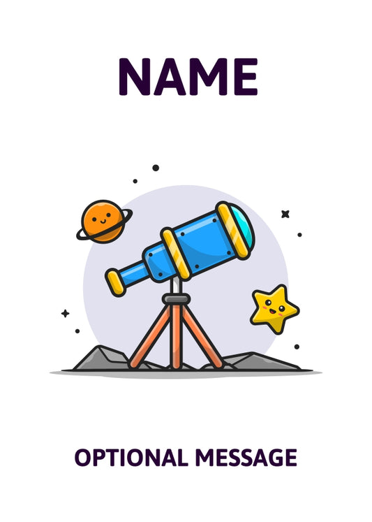 Astronomy Greetings Card