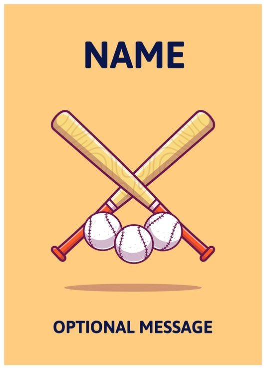 Baseball Greetings Card