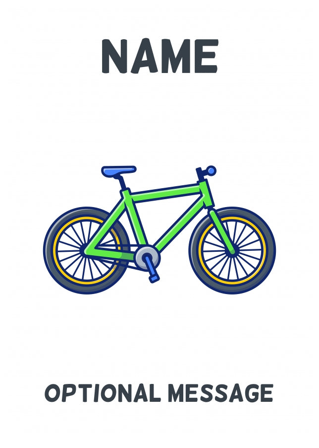 Bike Greetings Card