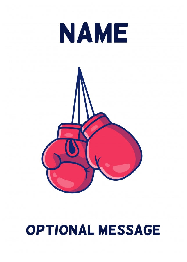 Boxing Greetings Card