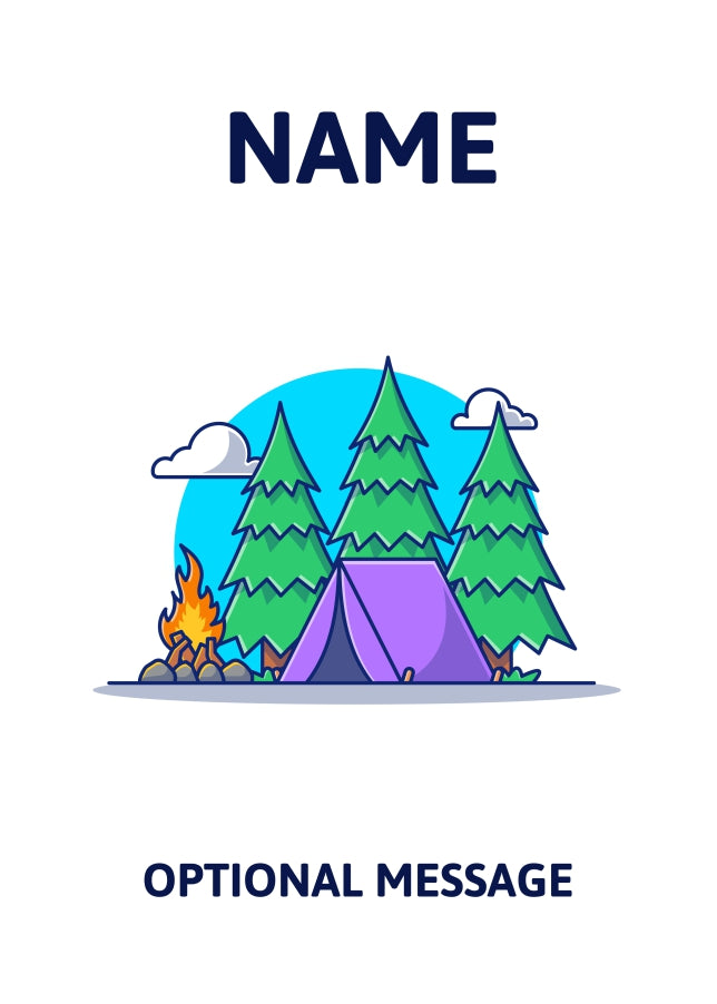 Camping Greetings Card