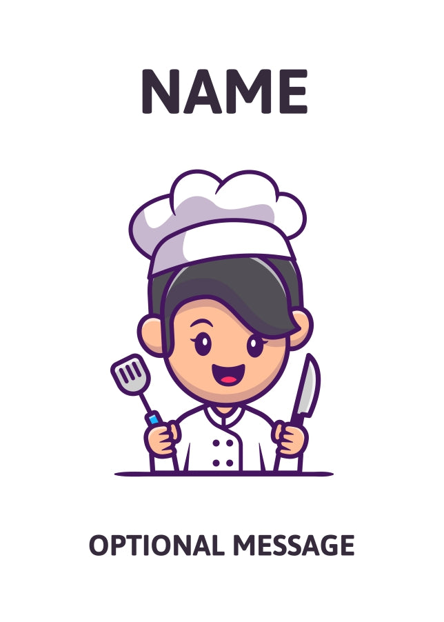 Chef Greetings Card