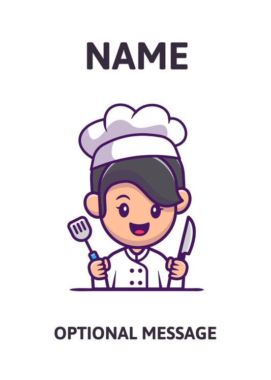 Chef Greetings Card