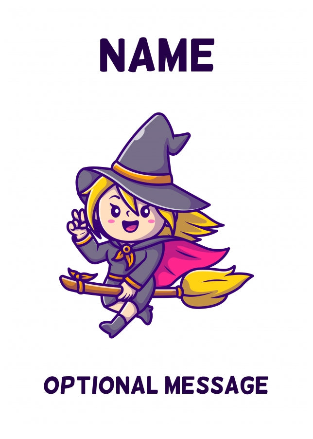 Witch Greetings Card