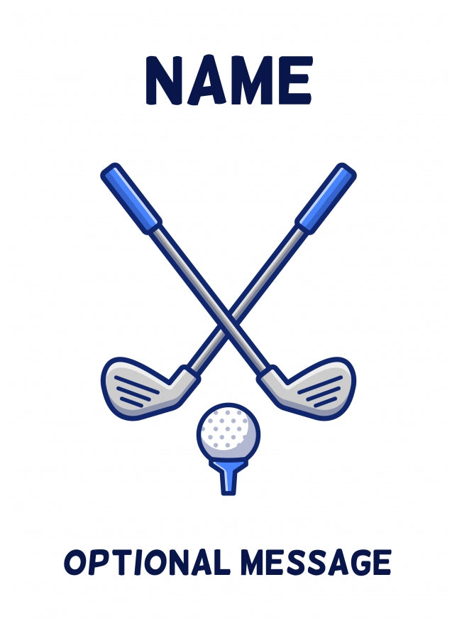 Golf Greetings Card