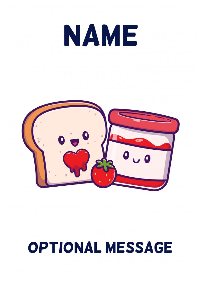 Jam and Toast Greetings Card