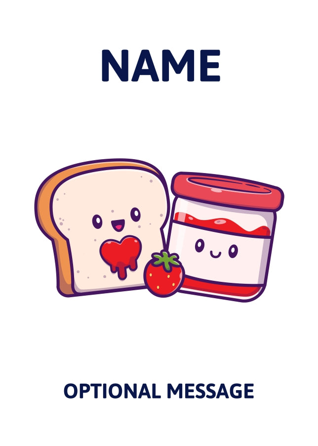 Jam and Toast Greetings Card