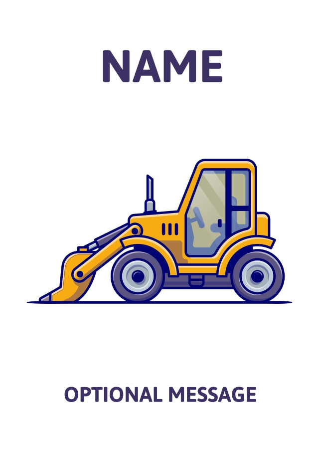 Loader Greetings Card