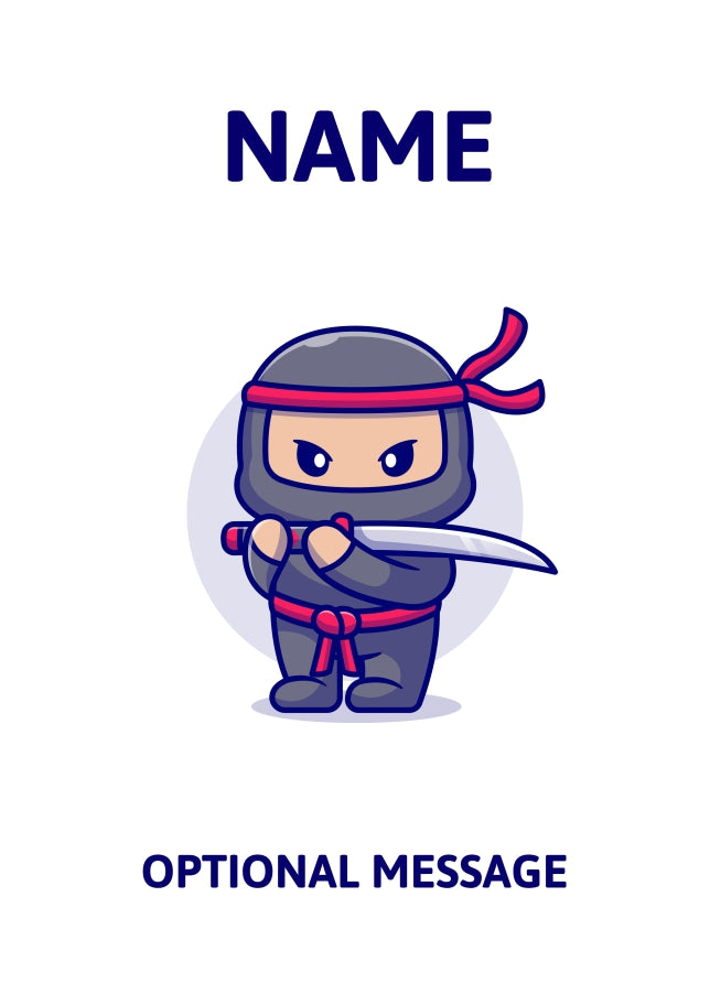 Ninja Greetings Card