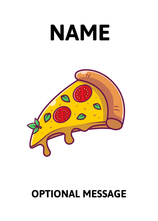 Pizza Greetings Card