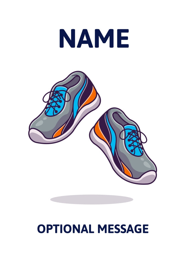 Running Shoes Greetings Card