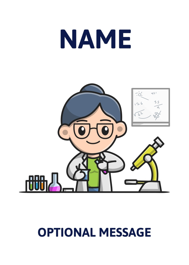 Scientist / Science Teacher Greetings Card