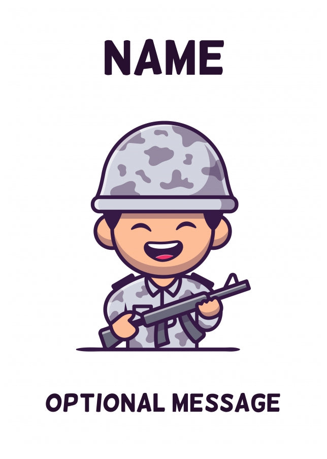 Soldier Greetings Card