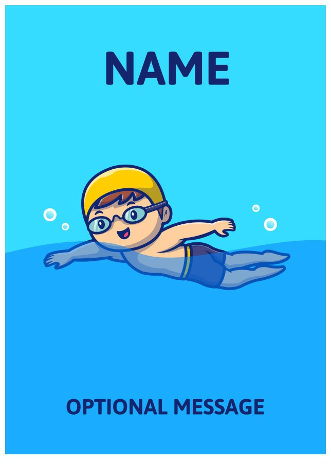 Swimming Greetings Card