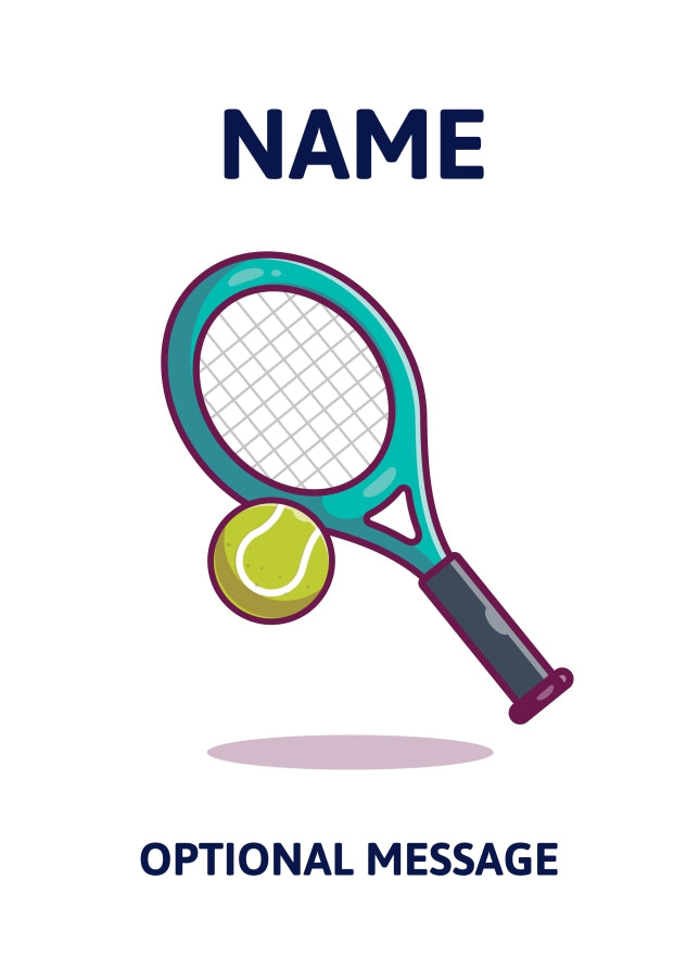 Tennis Greetings Card
