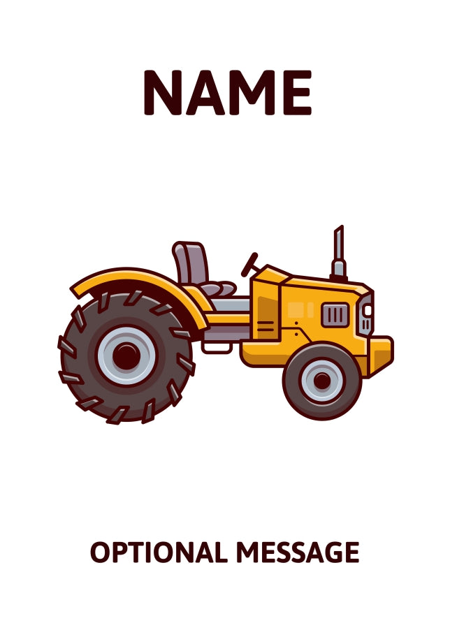 Tractor Greetings Card