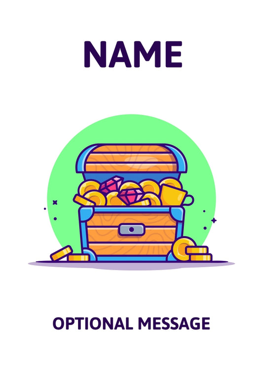 Pirate Treasure Greetings Card