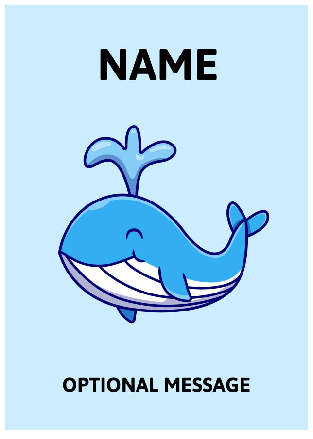 Whale Greetings Card