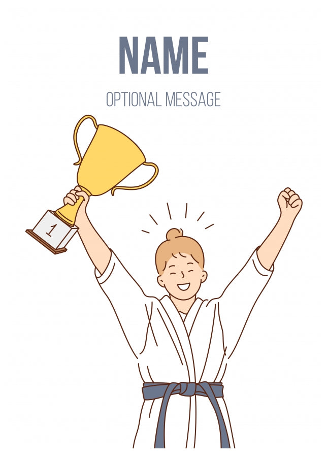 Personalised Karate Card - Birthday, Congratulations– HeyChimp