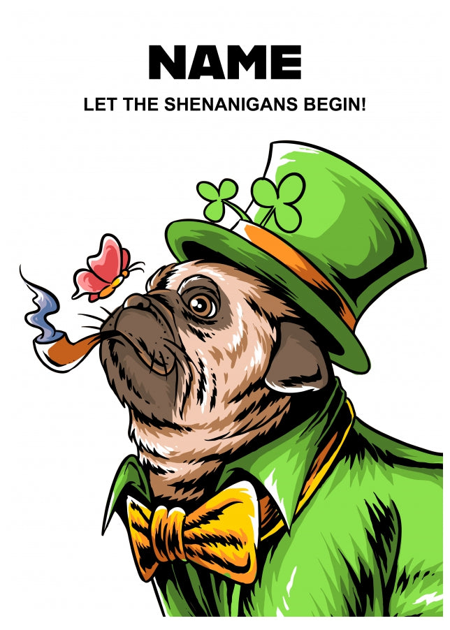 Let the Shenanigans Begin St. Patrick's Day Card for Friends & Family