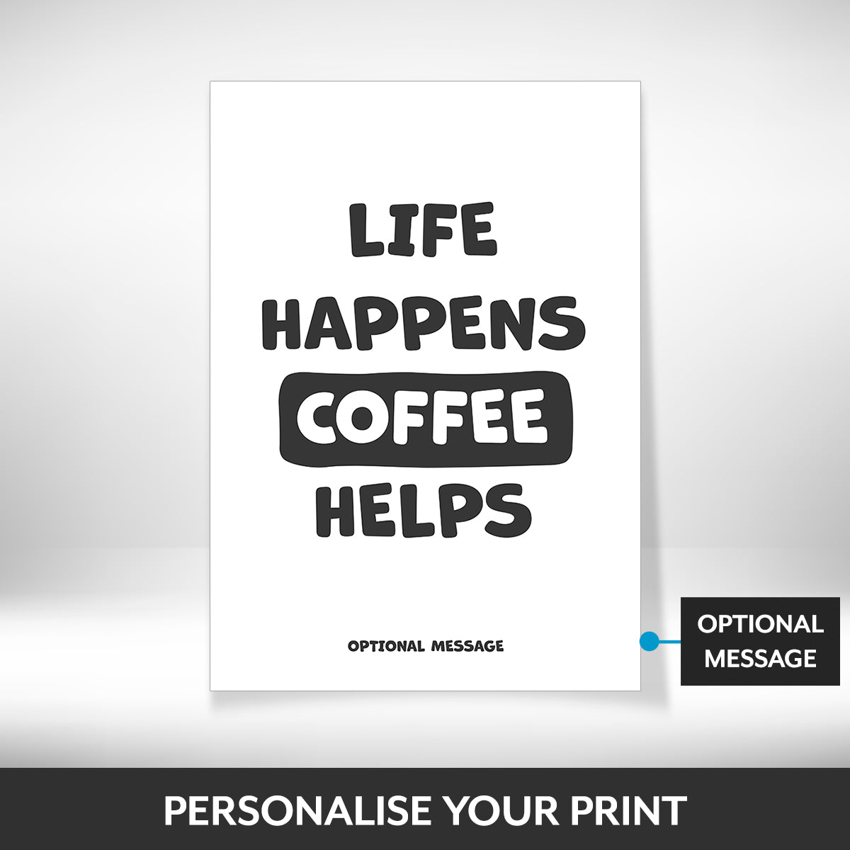 What can be personalised on this framed wall art