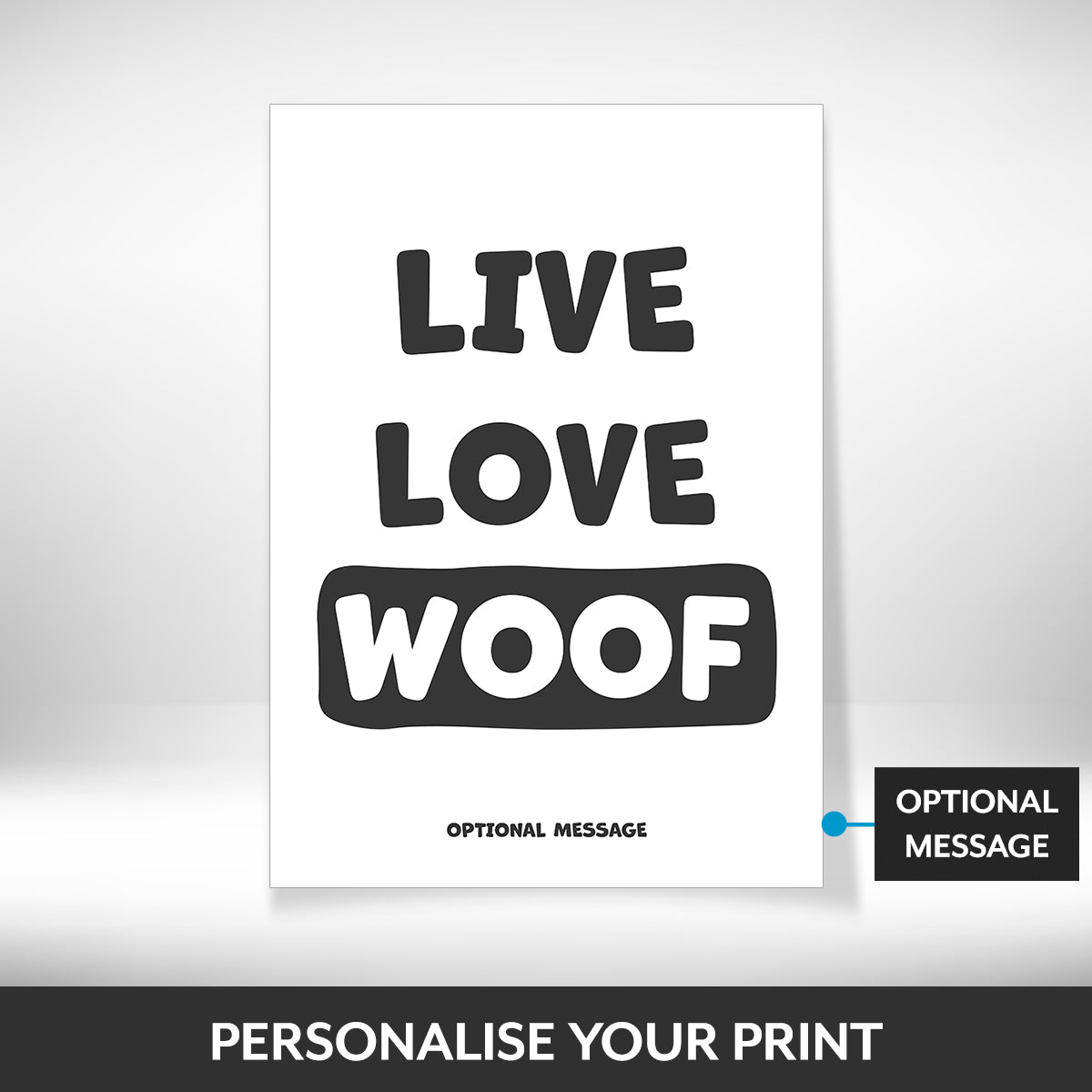 What can be personalised on this dog lover gift