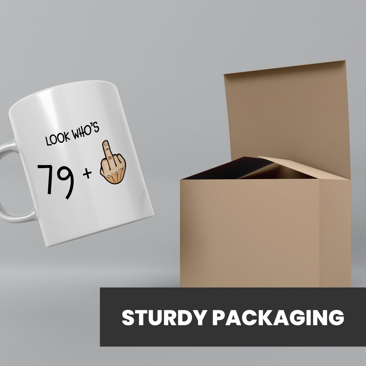 80th birthday gift dispatched in sturdy packaging