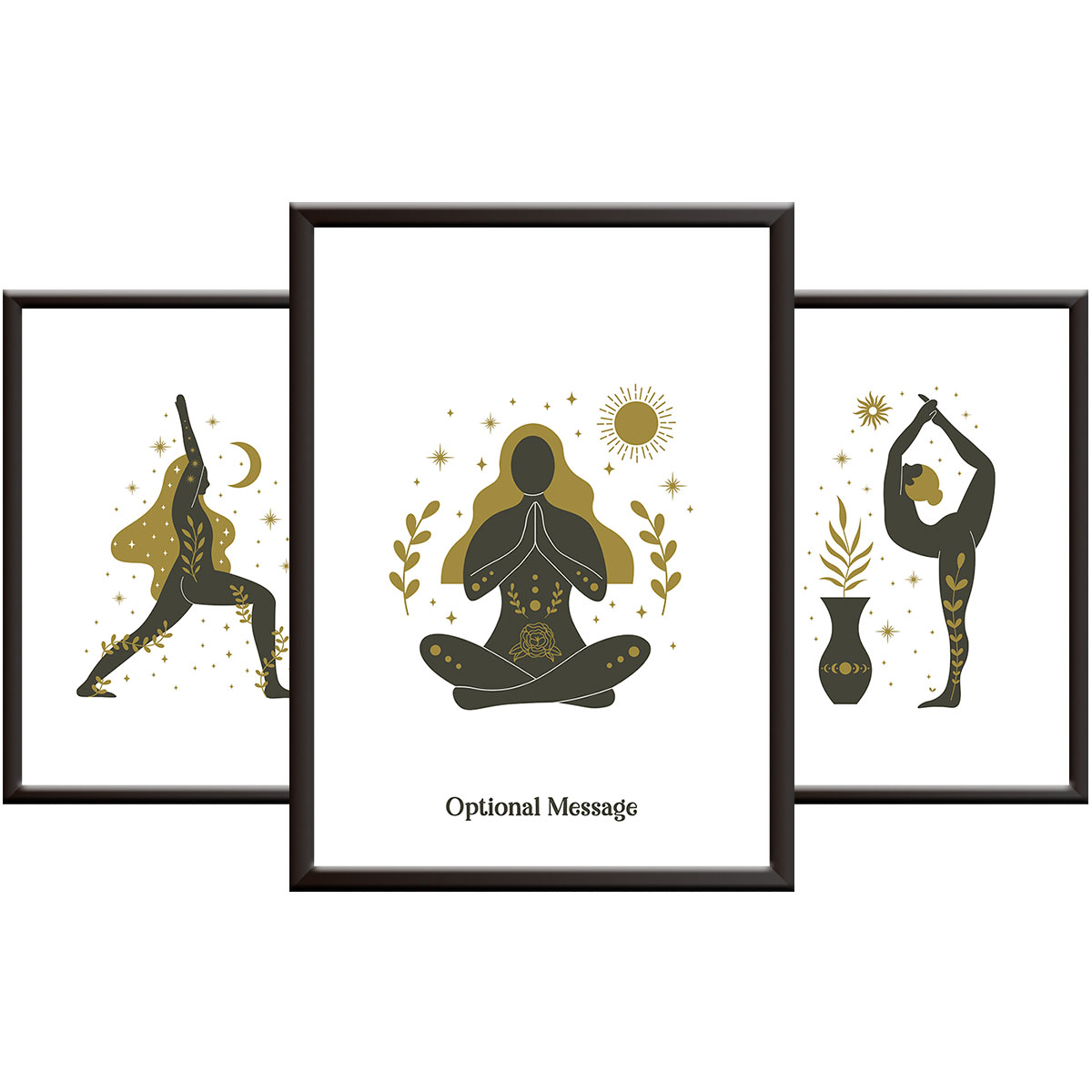 Yoga Wall Art Print Set - Magical Poses