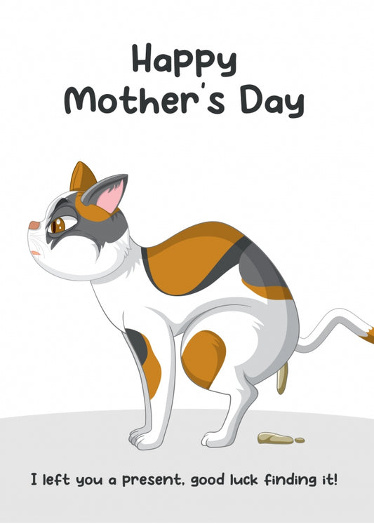 Mother's Day Card from Cat - Funny Greetings Card from the Cat