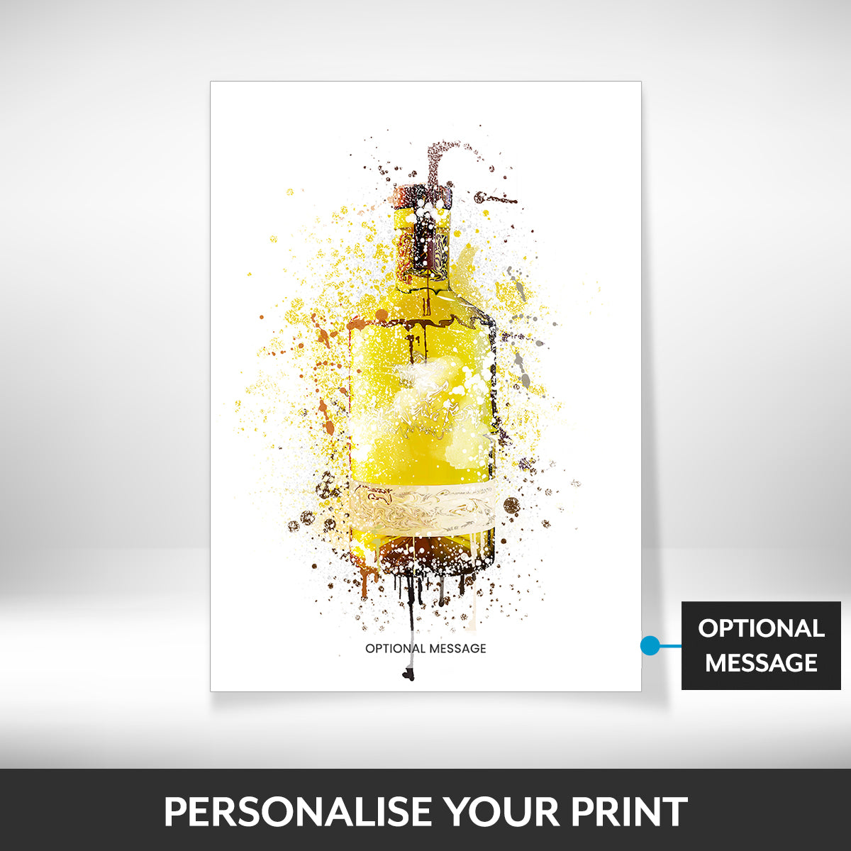 What can be personalised on this pictures for dining room walls