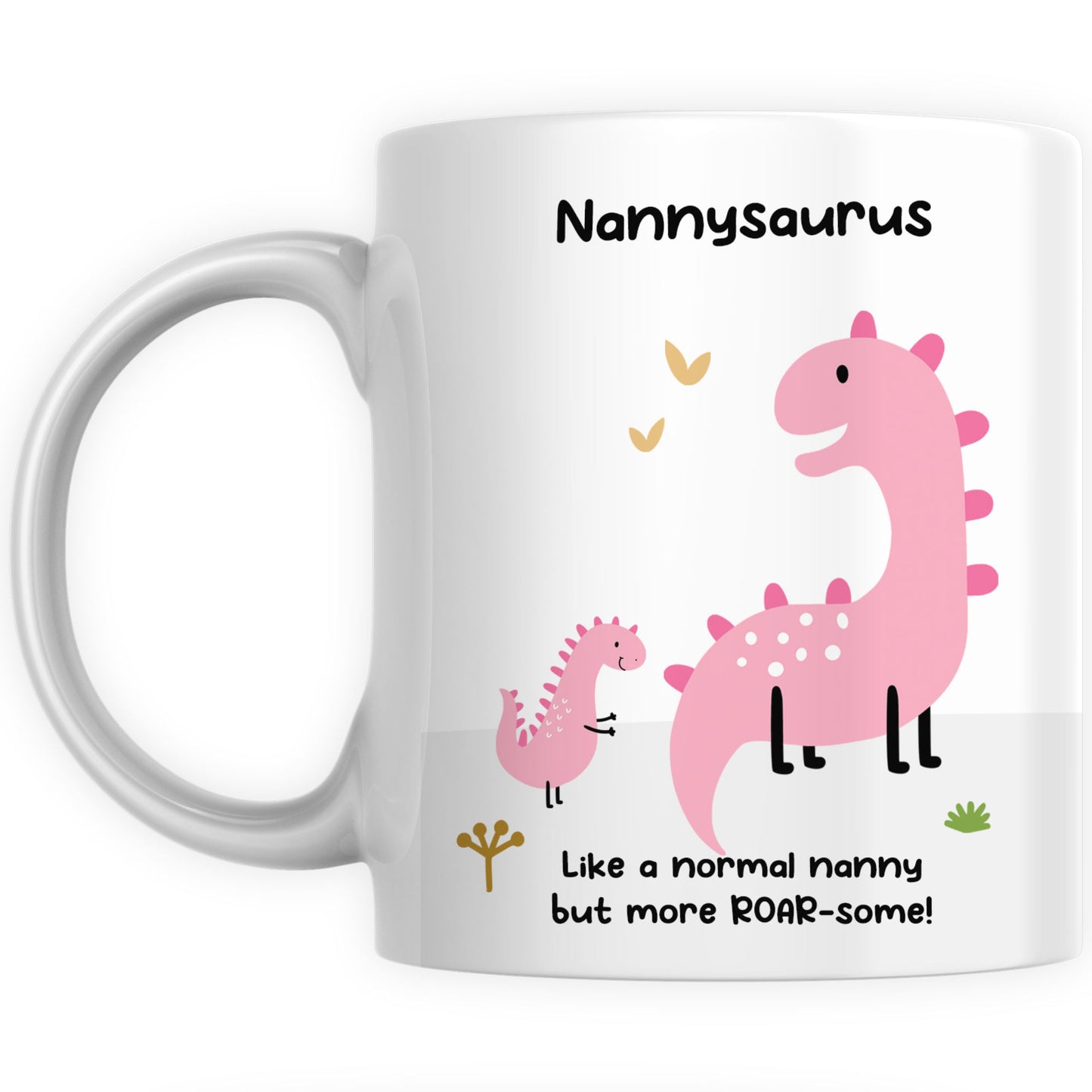 Personalised Nannysaurus Coffee Mug Gift - Nanny Gifts for Birthday or Christmas