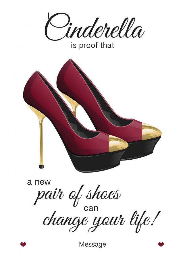 Personalised New Shoes Card