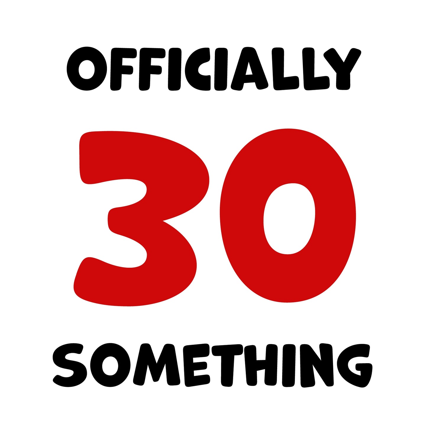 Funny Friend Birthday Card For Women and Men in Their 30s - 30 Something!