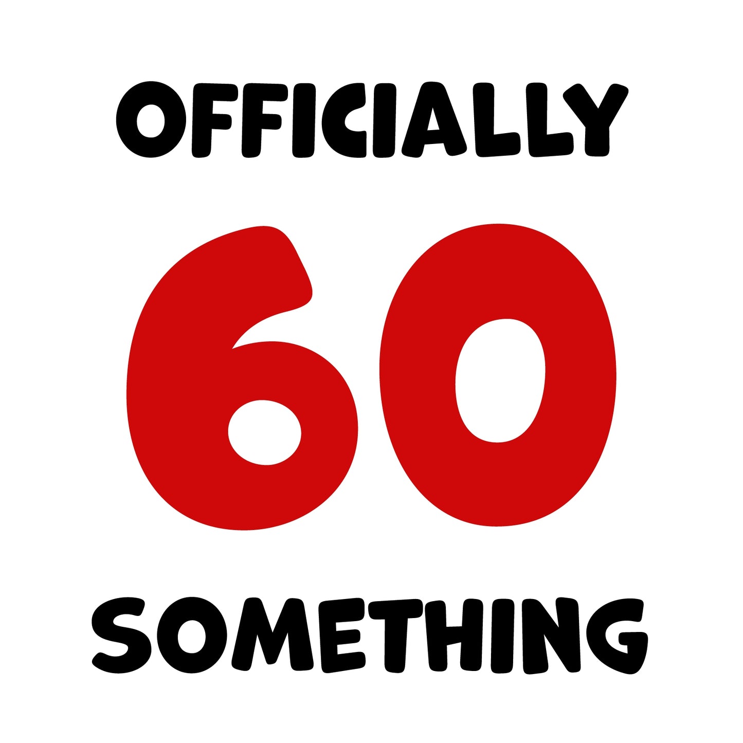 Funny Friend Birthday Card For Women and Men in Their 60s - 60 Something!